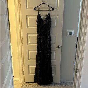 Windsor Black Sequin Maxi Dress